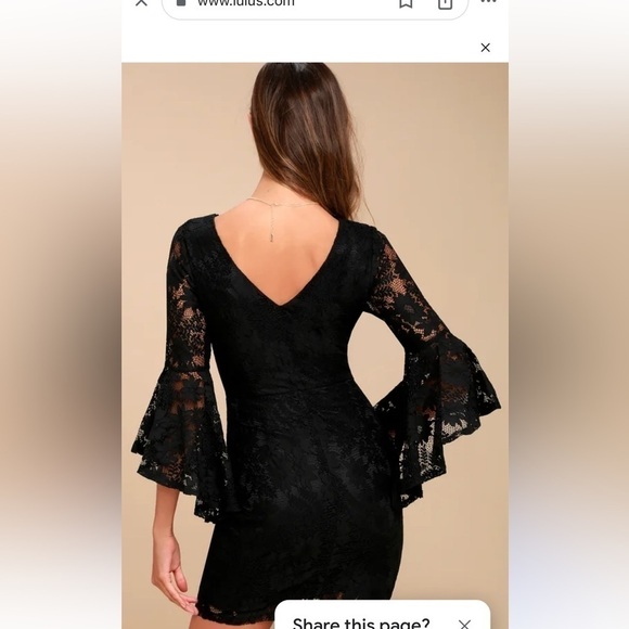 Lulus Allure Em Black Lace Flounce Dress Phase​​​​ - Picture 3 of 10